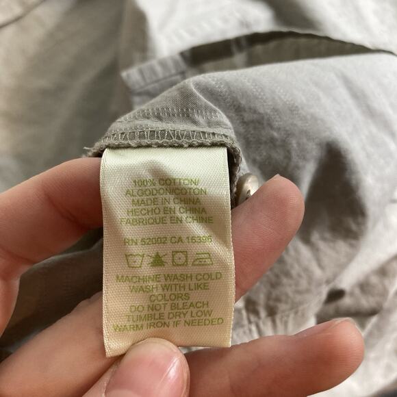 Sigrid Olsen Women's Beige 100% Cotton Button Up Shirt Size 3X Neutral Lagenlook - Picture 6 of 12